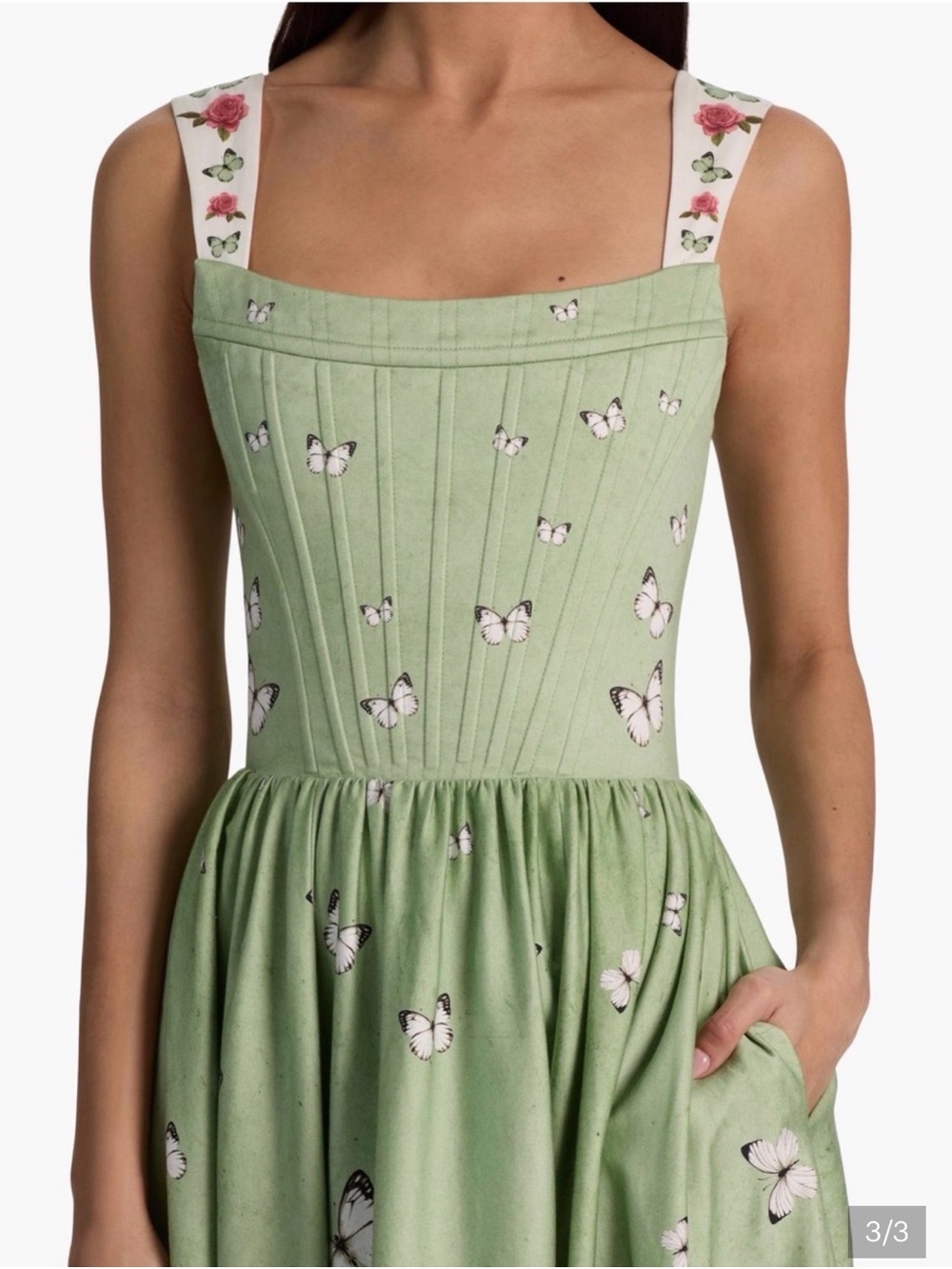 ALICE + OLIVIA
Guinevere Stretch-Cotton Bustier Maxi Dress - Picture 4 of 5